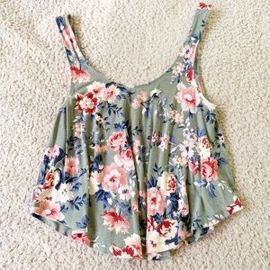 Floral American Eagle tank top
